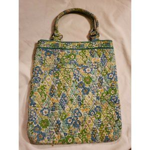 VERA BRADLEY Slim Tote ENGLISH MEADOW Handbag Shoulder Tote Laptop Bag AS IS